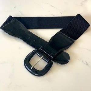90’s 2000’s Y2K Vintage Wide Black Belt